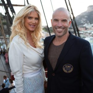 Victoria Silvstedt and Martin Stenmarck 
Monaco 5 oct 2022
Photo: Lelle Sparringsjö/Sweden